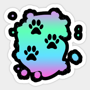 Paw print design Sticker